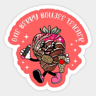 Teacher Valentines Day Berry Boujee Teacher Appreciation Sticker